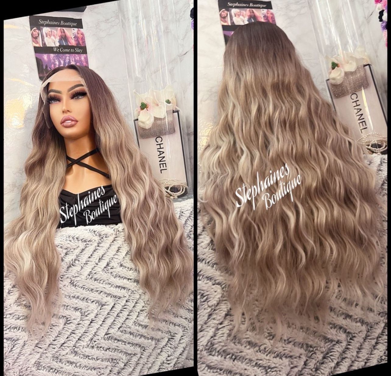 Human Hair Blended Lace Front Wig