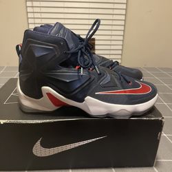 Nike LeBron 13 Blue, Red White Mens Size 13.5