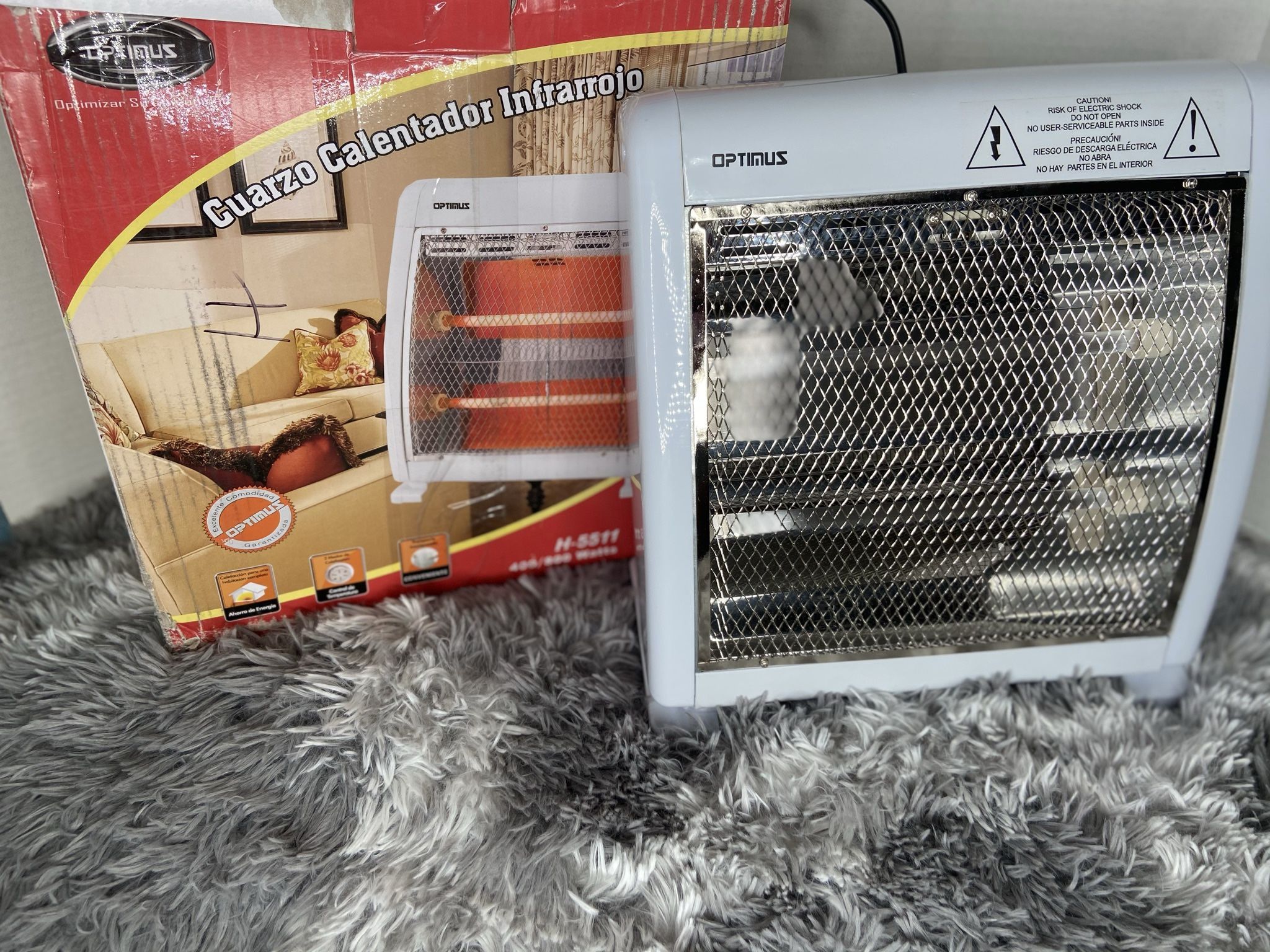 Optimus H-5511 Infrared Quartz Radiant Heater