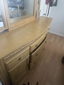 Real Wood Bedroom Set – $200 (Pick-Up Only)
