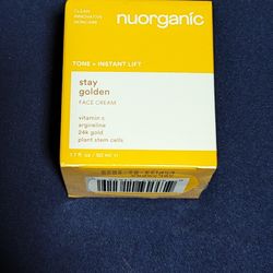 Nuorganic 24 Karat Gold Stay Golden Face Cream 1.7 FL OZ Exp 02/2028 Brand New