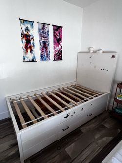 Twin Bed with Drawers