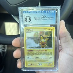 Pokemon Pichu 2007 Portuguese Mysterious Treasures CGC 8.5 Graded Card