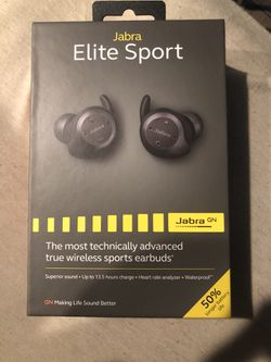 Jabra Elite Sport - Fully Wireless Earbuds w/ Heart Rate monitor and Waterproof for Sale in Reno, - OfferUp