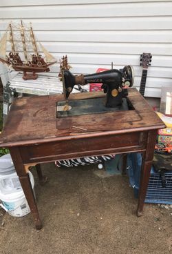 Old vintage Singer sewing machine