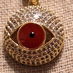 EYE NECKLACE WITH PENDANT 