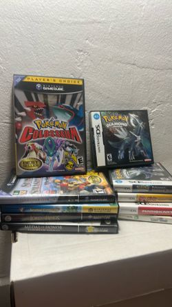 Nintendo GameCube and DS Pokemon Mario Kirby Video Games cases and manual
