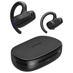 ACREO The Next Generation Open Ear Headphones, OpenBuds, True Wireless Earbuds with Earhooks, Bluetooth Workout Headphones, 18 Hours Playtime with Cas