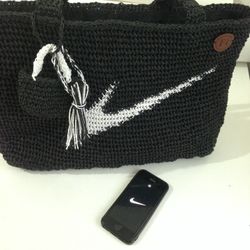 Custom Nike Black Bag