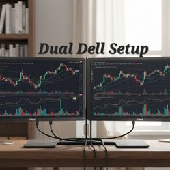 Dual Dell Monitor Setup - 3 Sets Available 