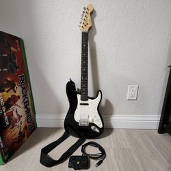 Rock Band 3 MIDI Pro Guitar Squier Fender Stratocaster w/Adapter