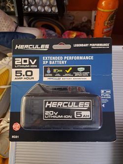 Hercules 20 VOLT EXTENDED LIFE BATT. 