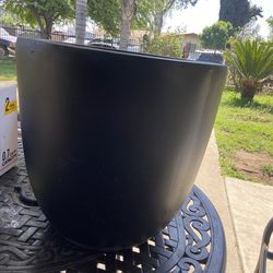 Large concrete plant pot