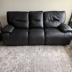 Leather Duel Reclining Sofa