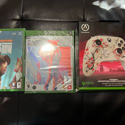 XBOX One wired controller two games