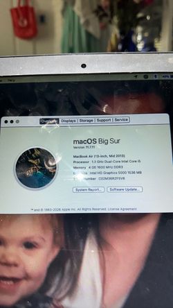 13in Mac Book Air Mid 2013