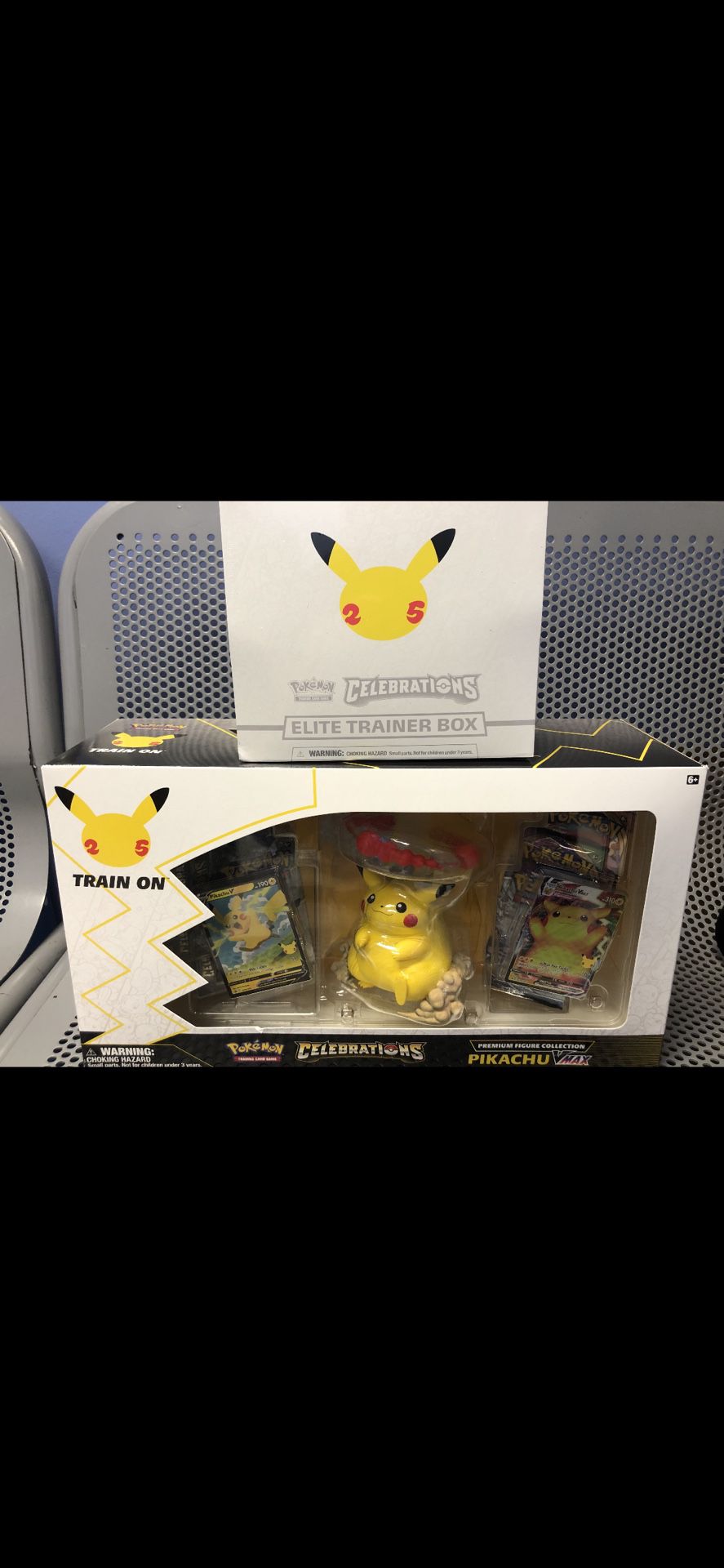 Pokémon Celebrations Etb And Pikachu Vmax Box