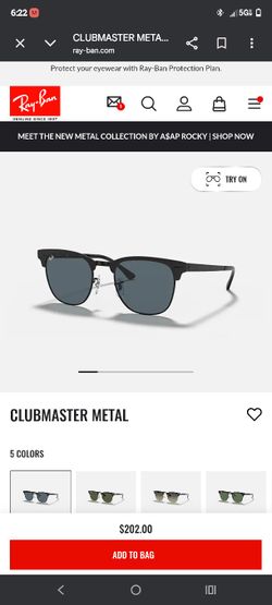 GOT THESE CLUBMASTER METAL RAY BANS