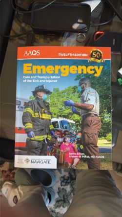Emergency Care and Transportation of the sick and Injured EMT book