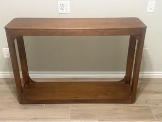 Wood console table