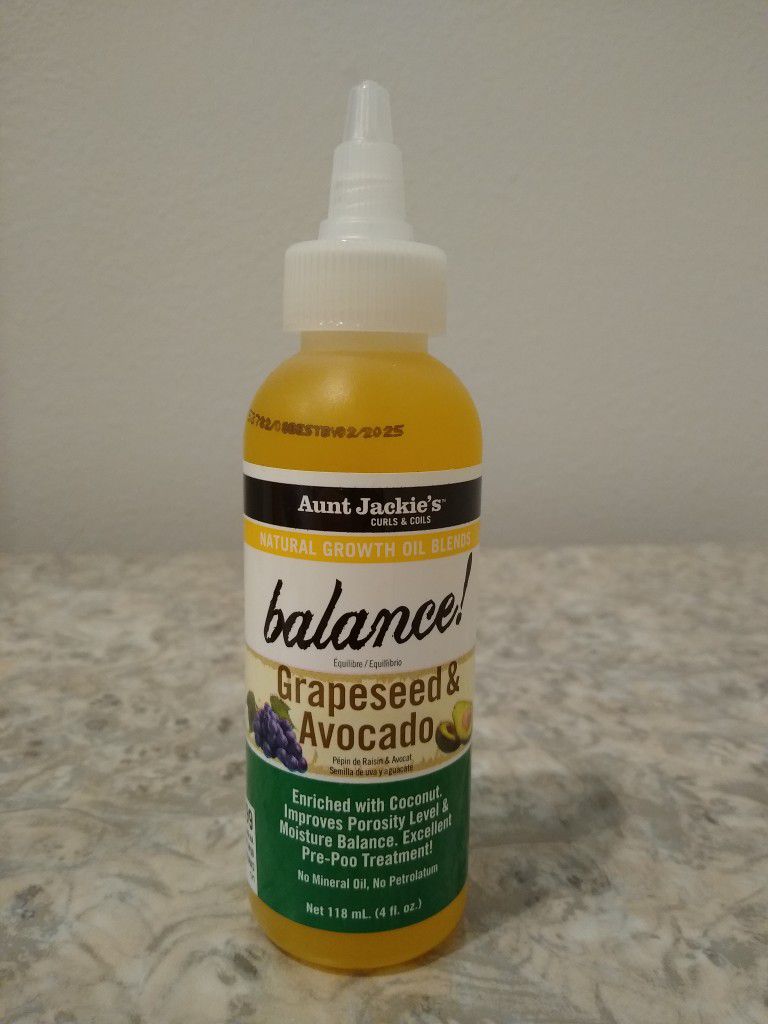 NEW!!!! Balance Grapeseed & Avocado Oil. 4 Fl. Oz. (118mL) 