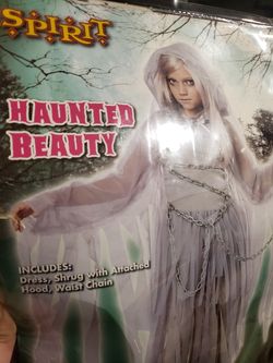 Size extra large 12-14 haunted beauty girls costume i will also include a wig i purchased separately if interested 20 for both together