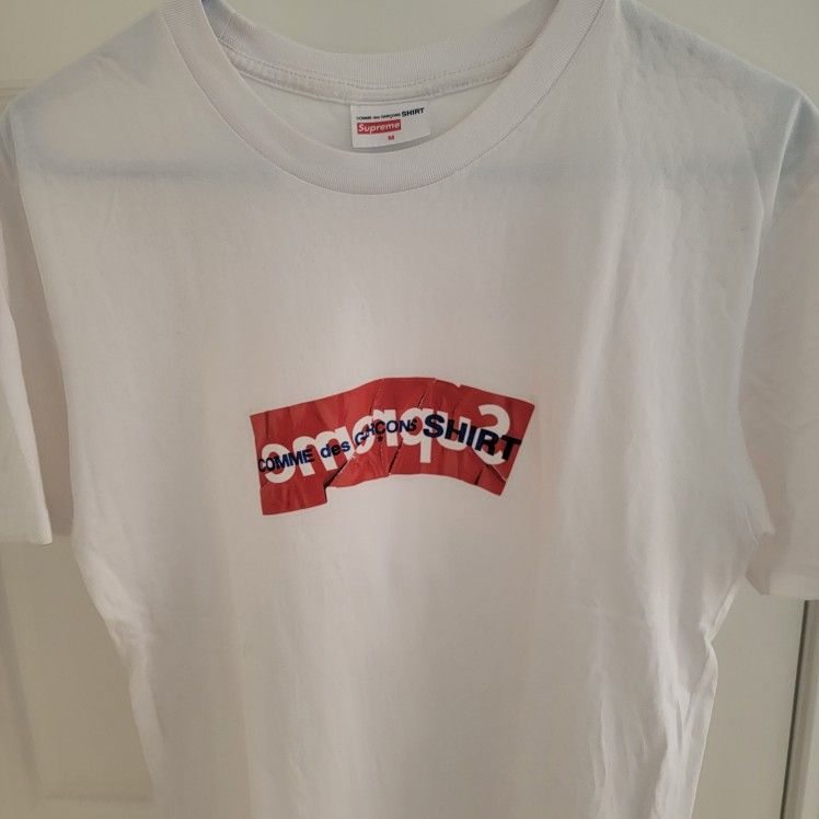 Supreme Commes Des Garcons Box Logo Tee Size M