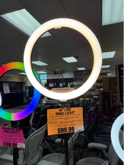 18” LED Ring Light w/ 75” Tripod & Universal Phone Holder
