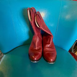 Red Durango Leather Cowboy  Boots Men Size 10C 