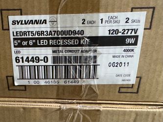 Sylvania 61449-0 - UltraLED RT5/6 LED Recessed Downlight, 700lm 4000K CRI 90
