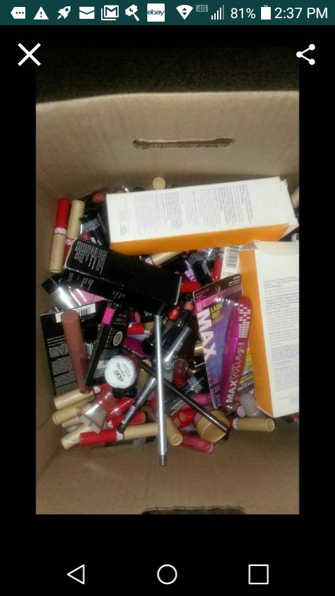 I have a medium box full of makeup Clinique jordana ULTA covergirl and much more all New some nail polish as well