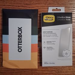 Otterbox IPhone 17 Pro Max Defender Series Pro Case & Otterbox Glass Screen Protector COMBO Both Brand New
