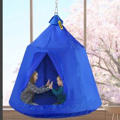 Cute Hanging Tree Tent Blue