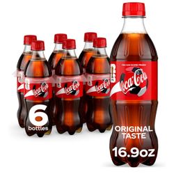 Coke Pack Of 6 - 16.9 Oz Bottles