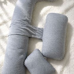 Ergonomic U-Shaped Pregnancy Pillow with Detachable Support – Soft, Breathable Comfort