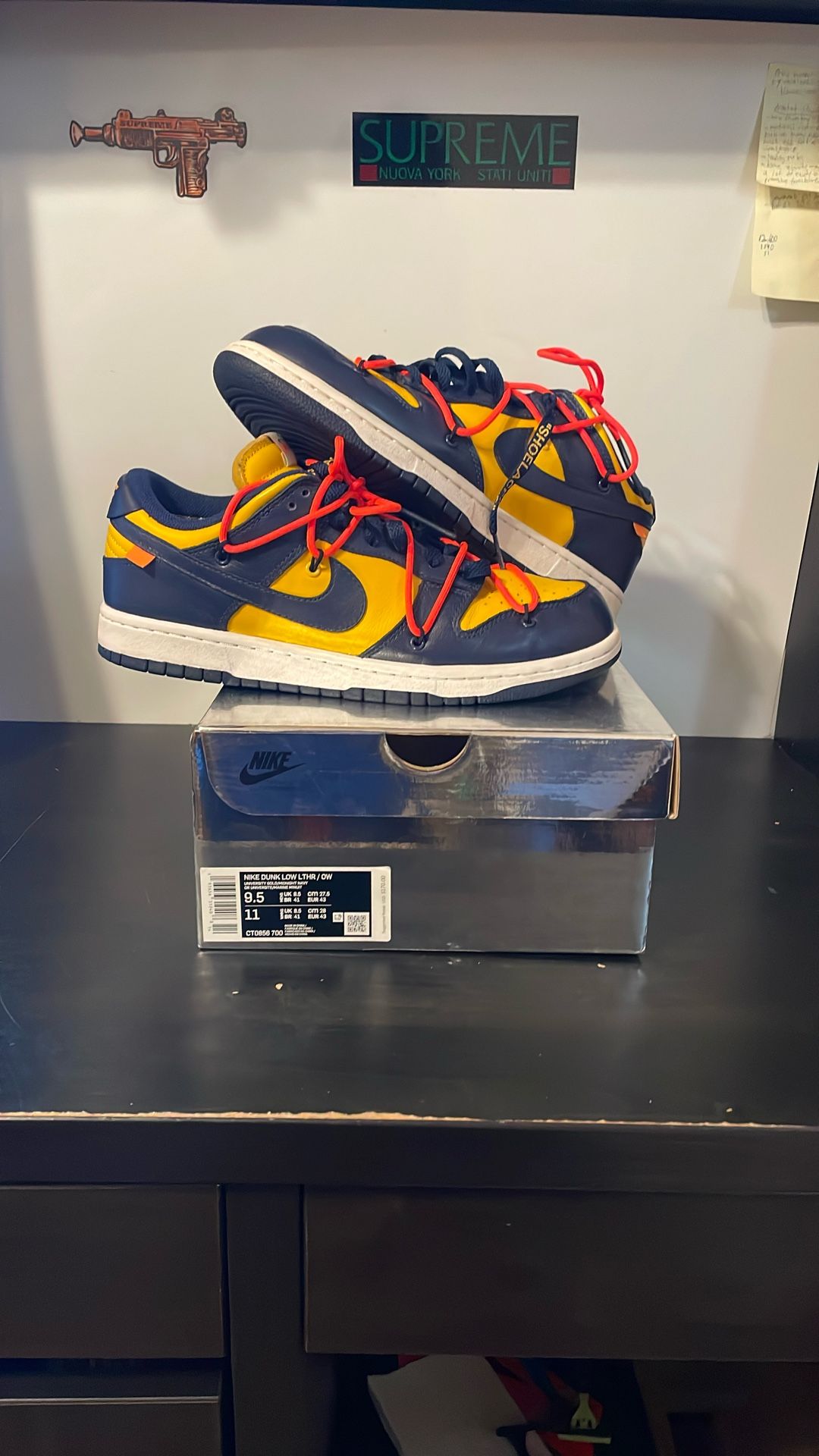 Off White Dunk University Gold