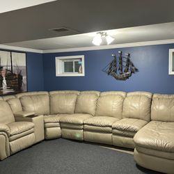 7 Piece Leather Sectional