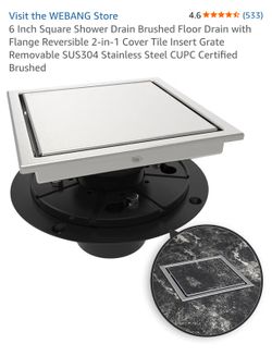 6 Inch Shower Drain