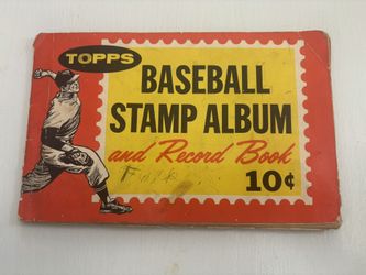 1961 Topps Baseball Stamp Album – Mantle, Mays, Aaron & Clemente Included