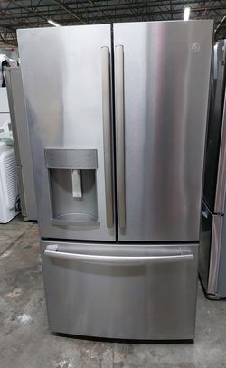 GE 3-Door Refrigerator Stainless Steel FrenchDoor