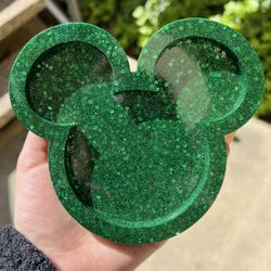 Green Mickey Mouse Coaster