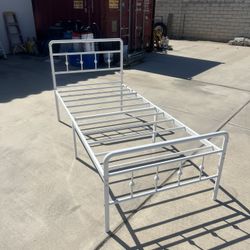 Victorian Style White Twin XL Bed Frame 