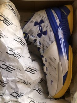 DS New Under Armour Curry 2 2.5 Size 10 Dark Knight Batman Home Away Playoff Steph