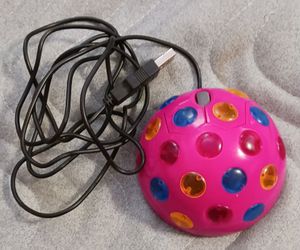 RHINESTONE ENCRUSTED CORDED MOUSE