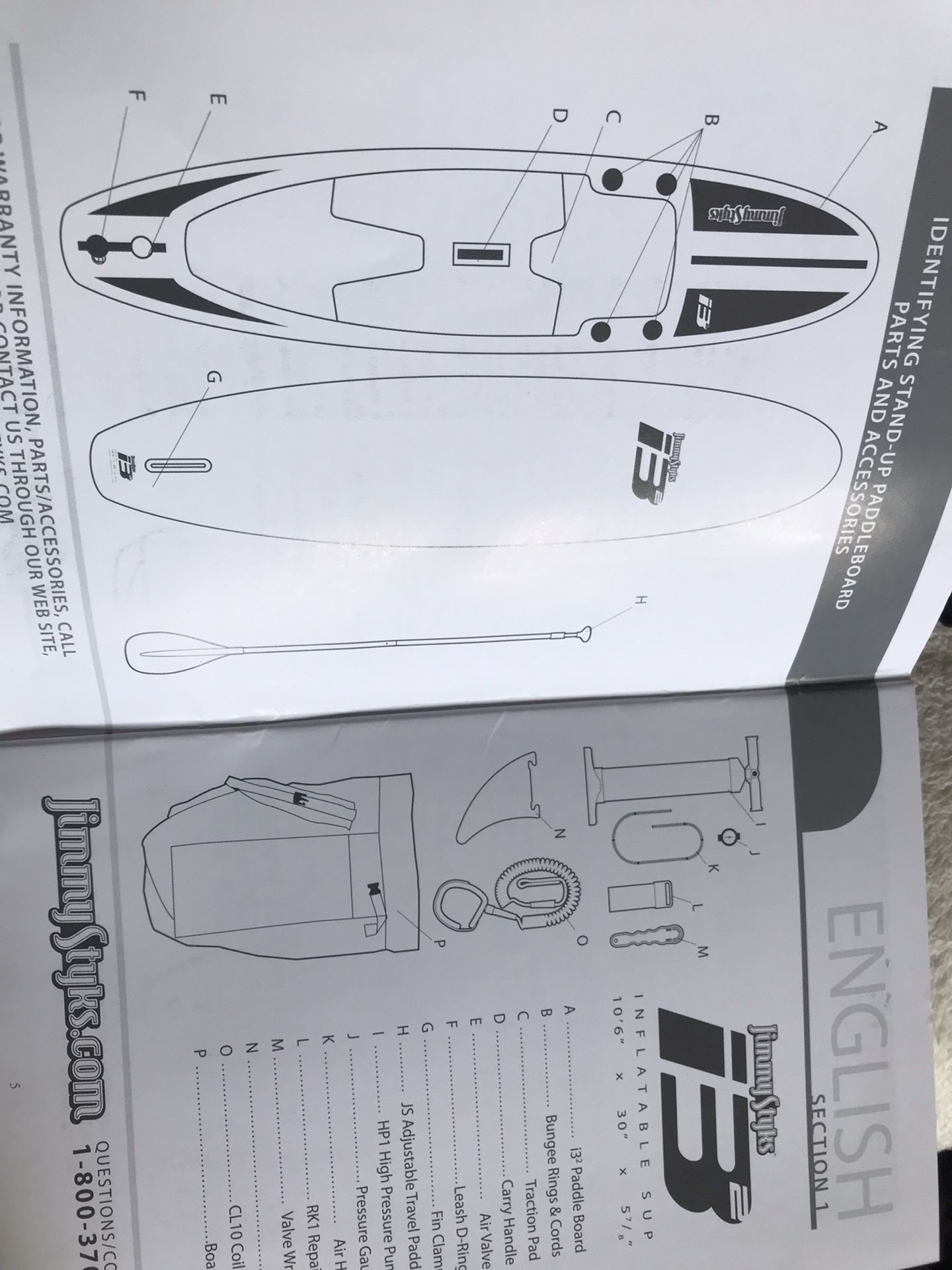 Jimmy Styks Inflatable Paddleboard
