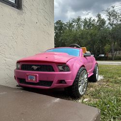 Barbie Mustang Power Wheels Kids Car