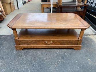 Wood Coffee Table One Drawer $120 OBO!