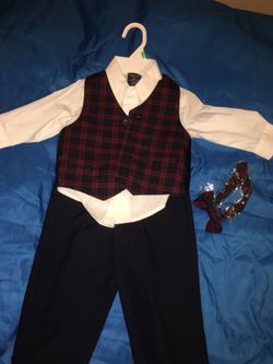 Toddler boys 18 months suit with bow tie