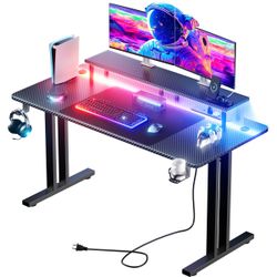 Inbox Zero Gaming Desk with LED