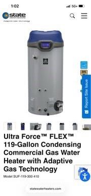 STATE commercial gas hot water heaters